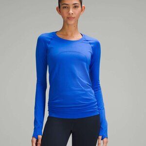 Lululemon Swiftly Tech Long-Sleeve Shirt 2.0 - 6 Blazer Blue Tone